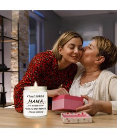 Dišeča sveča za mamo, darilo za materinski dan, vonj sandalovine.