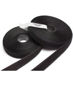 PUROVI Velcro Trak Obračunski Močan v Roli Širina 20mm Črna 5m