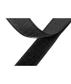 PUROVI Velcro Trak Obračunski Močan v Roli Širina 20mm Črna 5m