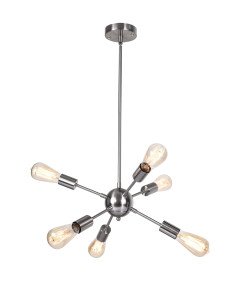 OYIPRO Żyrandol Sputnik Futurystyczna Lampa 6-Punktowy Regulowana Wysokość