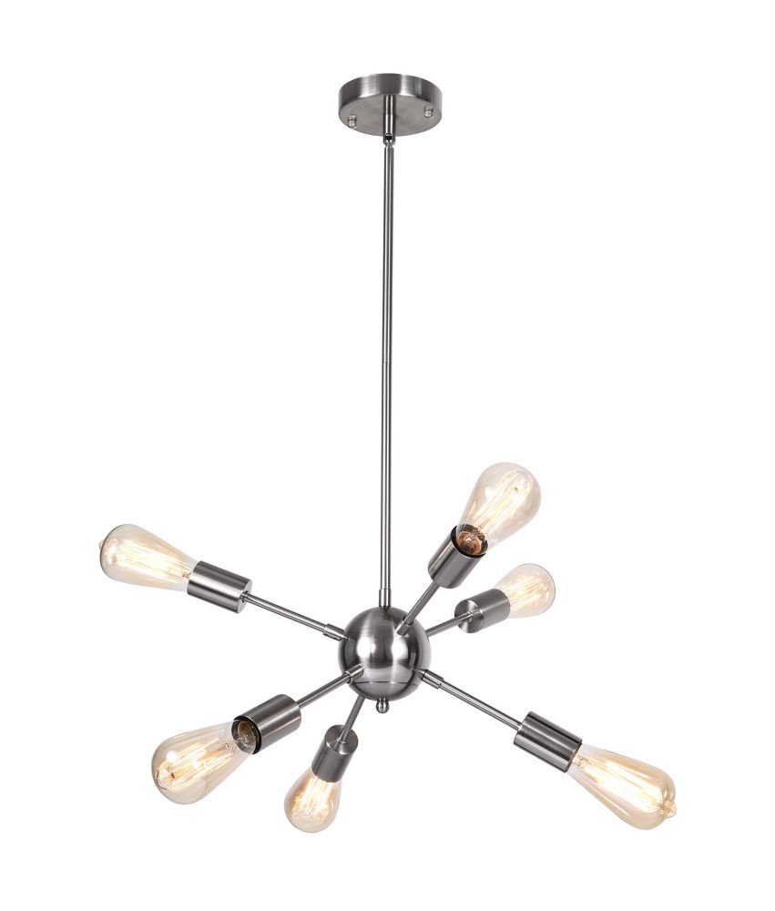 OYIPRO Żyrandol Sputnik Futurystyczna Lampa 6-Punktowy Regulowana Wysokość