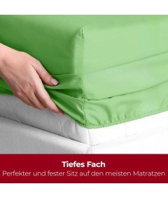 Mellanni Vgrajena rjuha 180x200 cm Višina do 40 cm Zelena