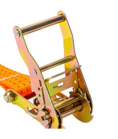 Set 10 pritrdilnih trakov z zaponko 6 m x 25 mm nosilnost 800 kg oranžni