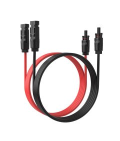 Przedłużacze Solarne 2x9 m Czerwony i Czarny IP67 Złącza Samoblokujące