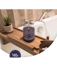 Dišeča sveča Francoska sivka Do 140 ur 530 g Steklena posoda