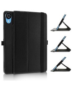 JRTAL Ovitek s poklopcem za tablični računalnik Teclast P25T 10" vrtljiv za 360° črn