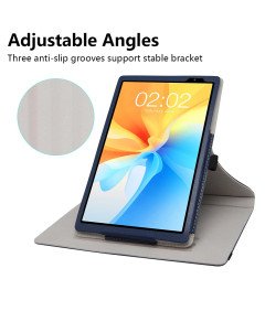 JRTAL Etui z Klapką do Tabletu Teclast P25T 10" Obracane 360° Granatowe