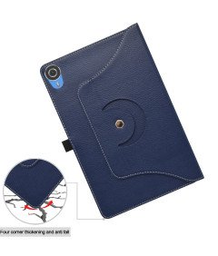 JRTAL Ovitek s poklopcem za tablični računalnik Teclast P25T 10" vrtljiv za 360° mornarsko moder