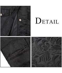 Strój Męski Wiktoriański z Żabotem Gotycki Frak Steampunk na Halloween XXL