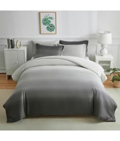 Komplet Pościeli Poszewki na Poduszki 2x 80x80cm na Kołdrę 135x200cm Szary