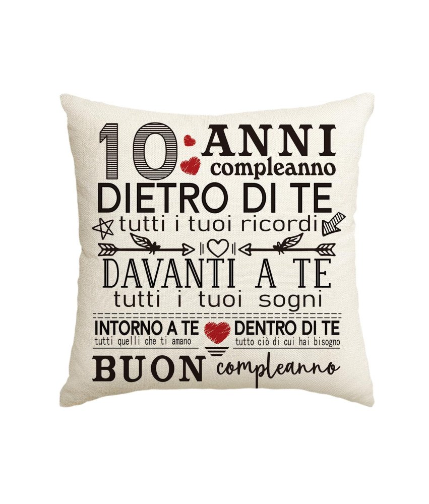 Artoid Mode Okrasna Vzglavnik Prevleka za 10. Rojstni dan 45x45 cm