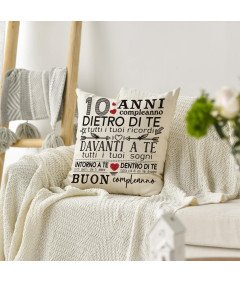 Artoid Mode Okrasna Vzglavnik Prevleka za 10. Rojstni dan 45x45 cm