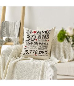 Artoid Mode Okrasna Prevleka za Vzglavnik za 30. Rojstni dan 45x45 cm