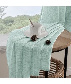 Miulee Zasłony Taśma Marszcząca Wygląd Lnu 140x215 cm 2 Sztuki Niebieskie