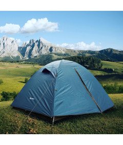 ShinHye Namiot Kempingowy 4 Osoby Wodoodporny Ultralekki Trekking Niebieski