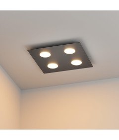 Klighten Lampa Sufitowa Nowoczesna Kwadratowa 4 Reflektory GX53 40x40 cm
