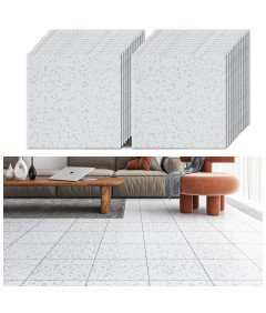 Samoprzylepna Wykładzina Podłogowa PVC Płytki 30x30 cm 24 Szt. Biały Marmur
