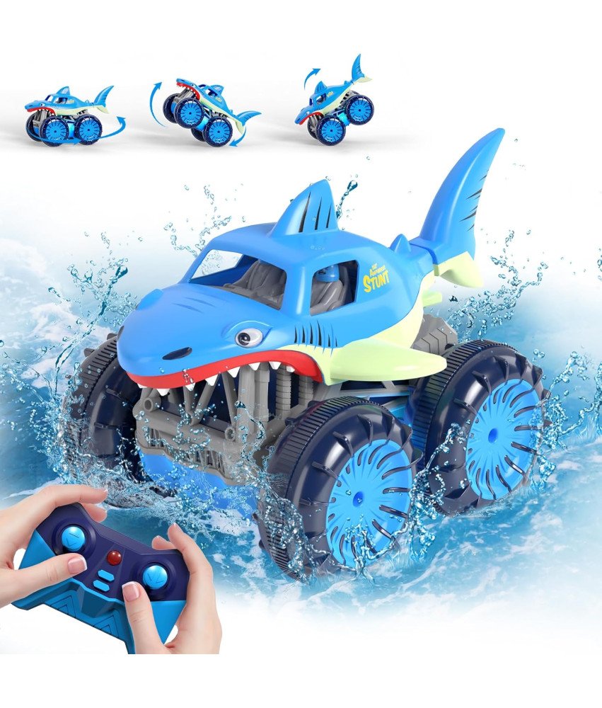 Daljinsko voden avto v obliki morskega psa na USB-C Darilo za otroke