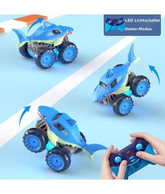 Daljinsko voden avto v obliki morskega psa na USB-C Darilo za otroke