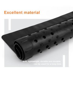 Silikonowa Mata Ociekowa Antypoślizgowa Wycinana 31,5 x 26,4 cm Czarna