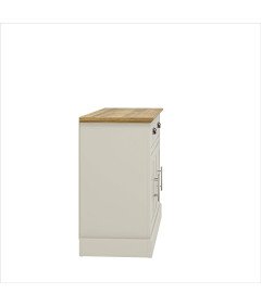 Galano Omarica Kredenca s 3 Vrati 2 Predaloma 113x39,5x74 cm Svetlo siva