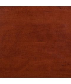 Stolik Nocny z Półką 2-Poziomowy Metalowa Rama 51x51x51 cm Czerwony Mahoń