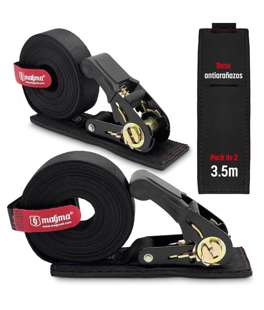 MAGMA Pasy Transportowe z Napinaczem 2 Sztuki 3,5 m Pasy Mocujące 800 kg