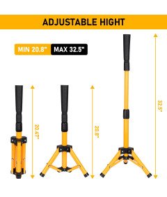 Regulowany Statyw Do Baseballu Treningowy Prezent dla Dziecka Bat Tee Zółty