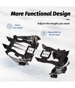 Gorske dereze Raki za čevlje 10 zob nastavljive za sneg treking