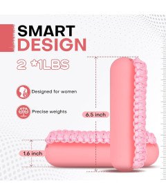 Set ženskih ročk 2 kosa po 0,5 kg Mehke uteži za roke za fitnes