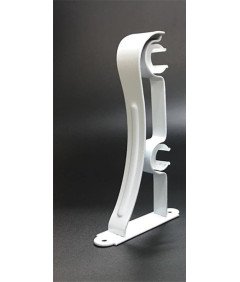 Uchwyty Na Karnisz 6 Sztuk Podwójne Metalowe 18-22 mm Dekoracyjne Białe