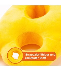 Zabawka Interaktywna dla Psa Mysz i Ser 2w1 Dla Szczeniaków z Piszczałką