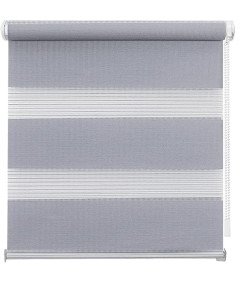 EUROHOME Dvojne rolete brez vrtanja Siva 65x220cm