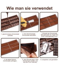 DAILIENFUS Silikonowa Foremka do Czekolady Dubajskiej Zestaw z Akcesoriami