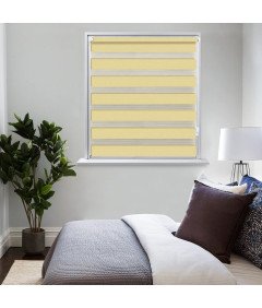 EUROHOME Podwójna Roleta Bez Konieczności Wiercenia Beżowa 90x150cm