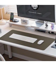 Podkładka  Na Biurko Pod Myszkę Skórzana Antypoślizgowa XL 120x60 cm Brązowa