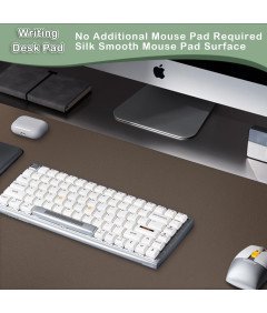 Podkładka  Na Biurko Pod Myszkę Skórzana Antypoślizgowa XL 120x60 cm Brązowa