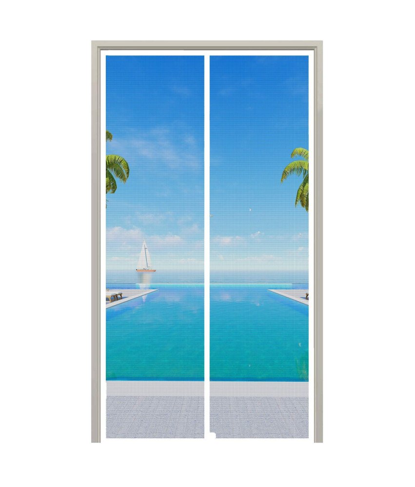 Homearda Magnetyczna Moskitiera na Drzwi Balkonowe Tarasowe 90x210 cm
