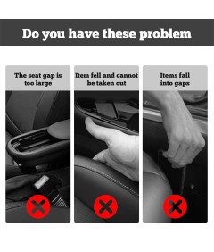 Polnila za reže za avtomobilske sedeže 2 kosa 41x6,5 cm bež