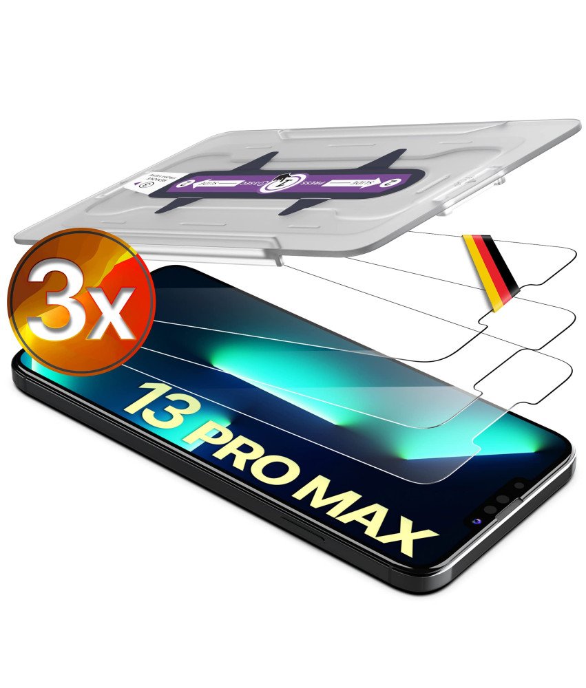 UTECTION Zaščitna folija 3 kosi iz kaljenega stekla za iPhone 13 Pro Max