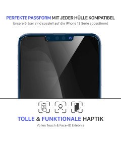 UTECTION Folia Ochronna 3 Sztuki ze Szkła Hartowanego do iPhone 13 Pro Max