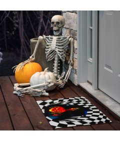 DATIFF Wycieraczka Halloween 3D Antypoślizgowa Mata z Czarownicą 40x60 cm