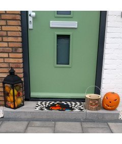 DATIFF Wycieraczka Halloween 3D Antypoślizgowa Mata z Czarownicą 40x60 cm