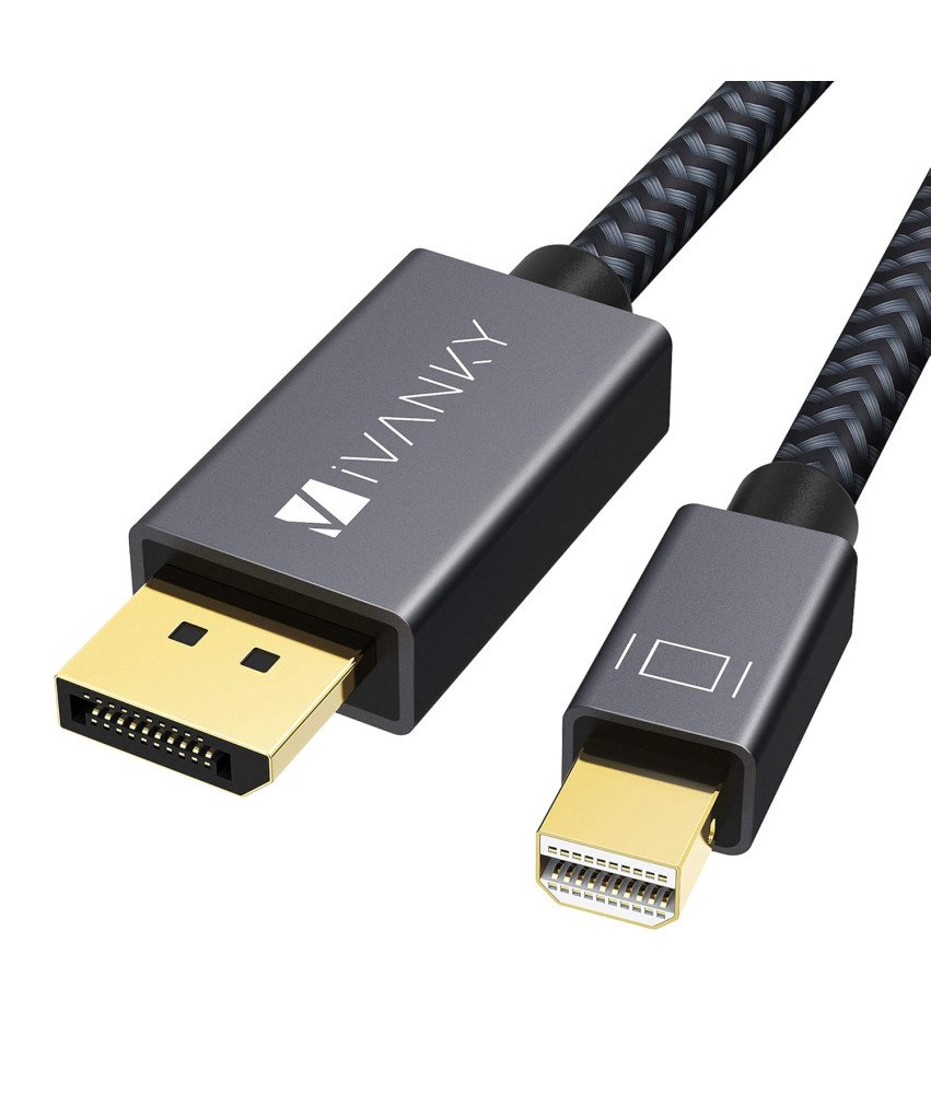 iVANKY Mini DisplayPort na DisplayPort 4K 60Hz 1 m siv kabel
