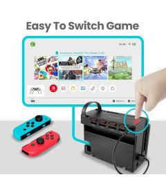 Epessa Držalo za branje kartic za igre Switch 4 reže Aktivna 4 mesta
