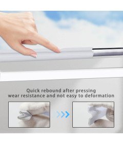 Uszczelka Samoprzylepna Do Okien Drzwi Wodoodporna Elastyczna 5.9 m Biała