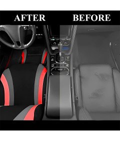 Pokrowce na Fotele Samochodowe 9 Elementów Uniwersalne Czerwone