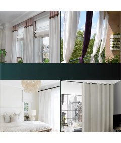 MEISENBERG Karnisz Teleskopowy bez Wiercenia 87-120 cm Ø32 mm Czarny