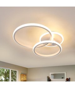 Comely Lampa Sufitowa LED Okrągła 42W 3000K Biała Nowoczesna 52x9,5 cm