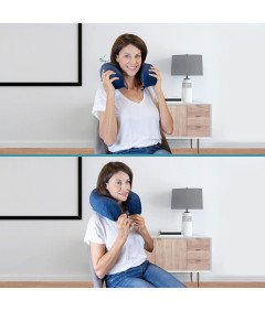 Bonmedico Poduszka Podróżna z Pamięcią Kształtu i Chłodzącym Żelem